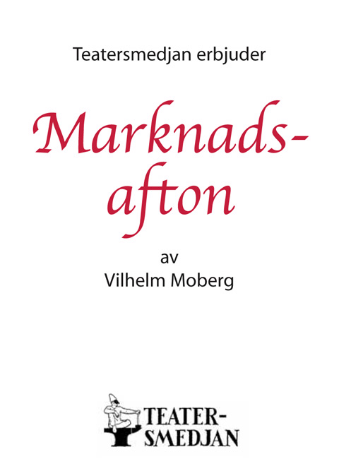 Marknadsafton- affisch
