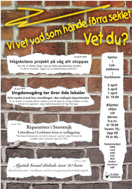 Vi vet vad som…. – affisch
